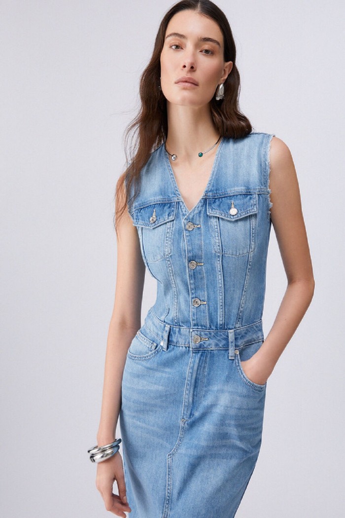 ABITO LUNGO IN DENIM LIU JO