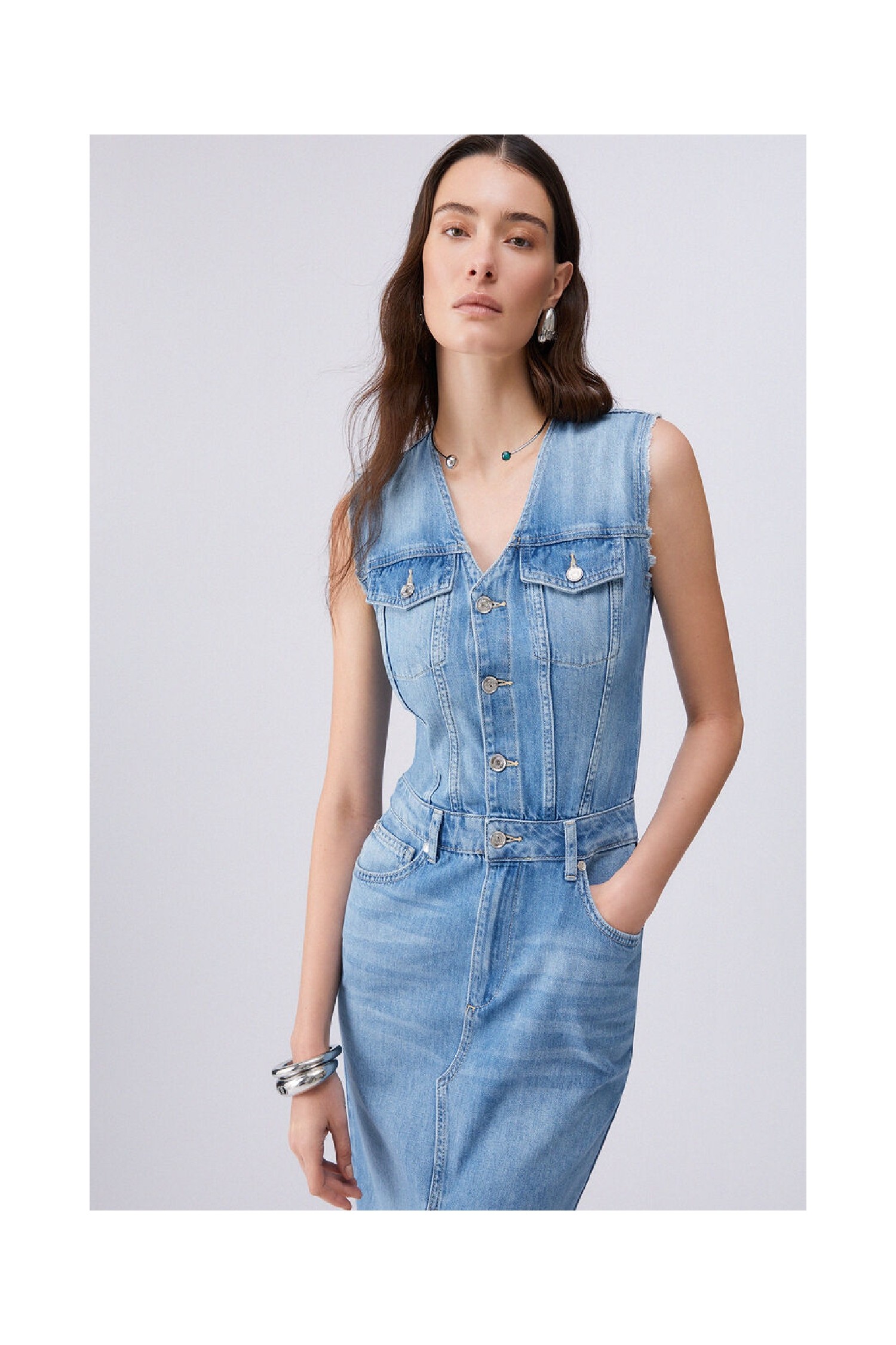 ABITO LUNGO IN DENIM LIU JO
