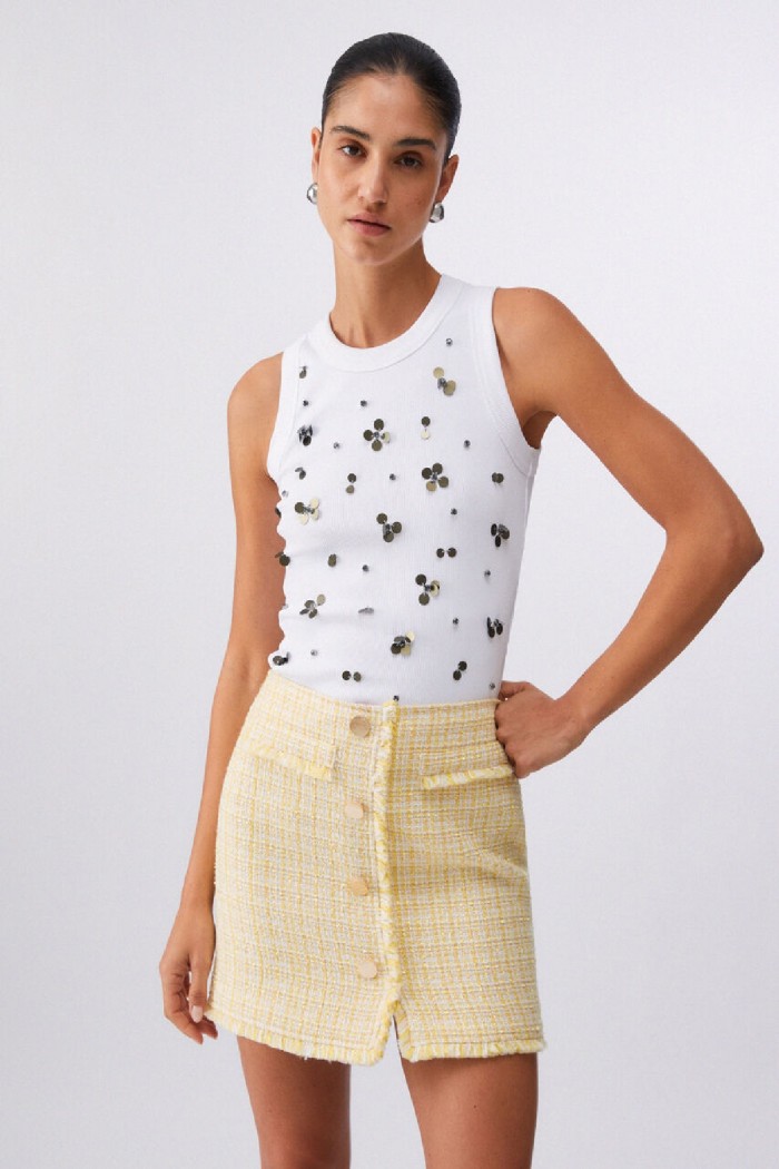 TOP CON APPLICAZIONI LIU JO