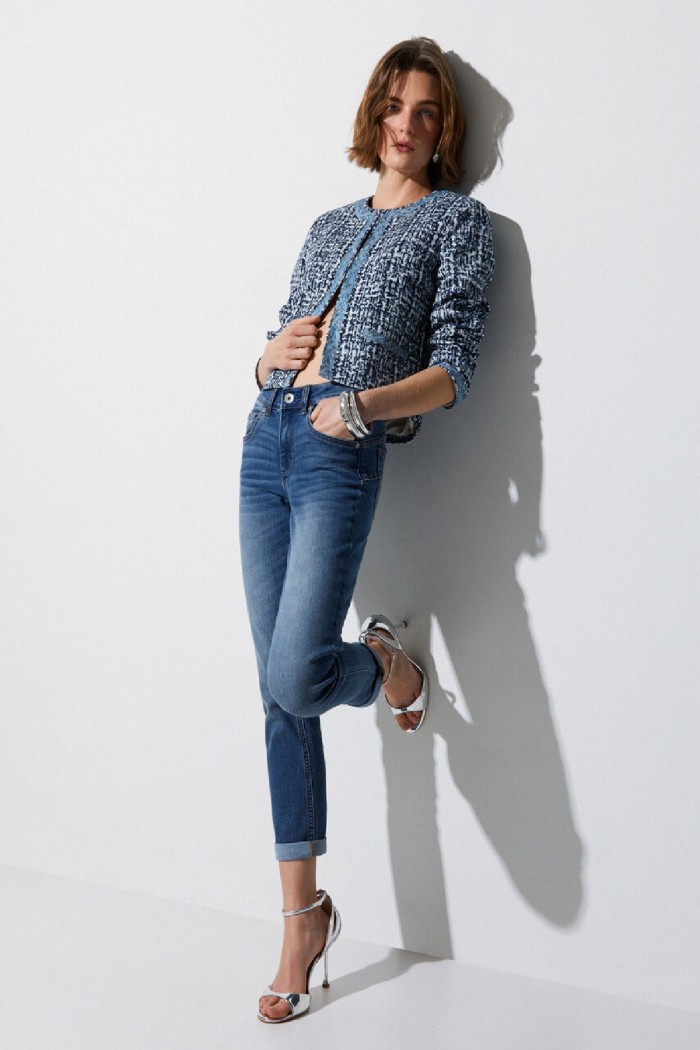 JEANS SKINNI CON RISVOLTO LIU JO