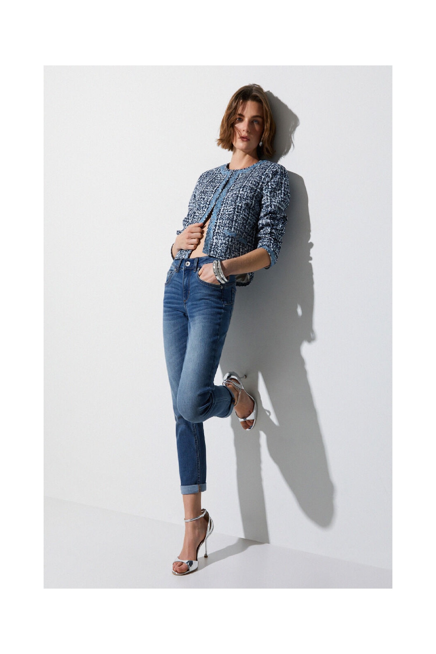 JEANS SKINNI CON RISVOLTO LIU JO