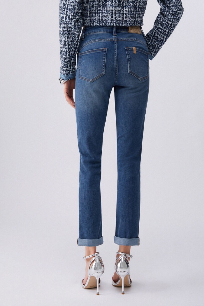 JEANS SKINNI CON RISVOLTO LIU JO