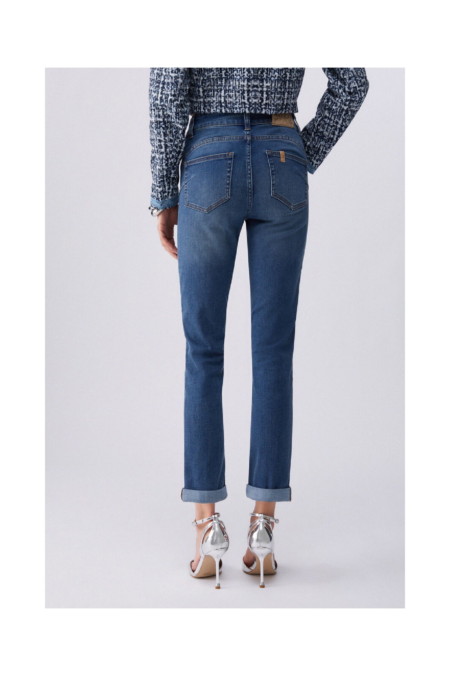 JEANS SKINNI CON RISVOLTO LIU JO