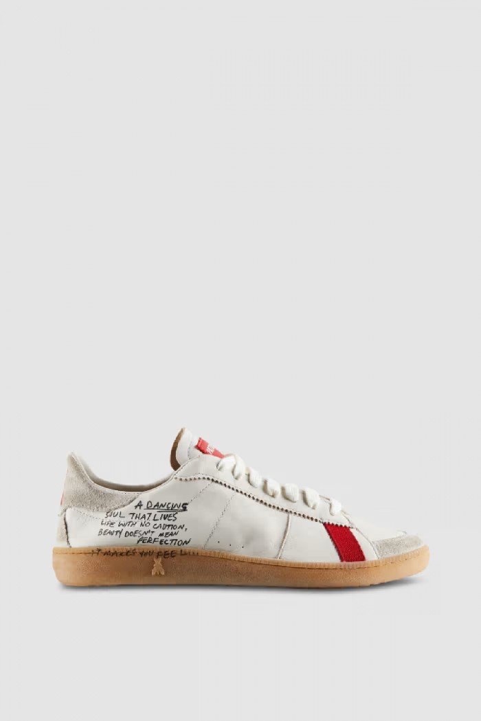 SKIN SNEAKERS  IN NAPPA LETTERING PATRIZIA PEPE