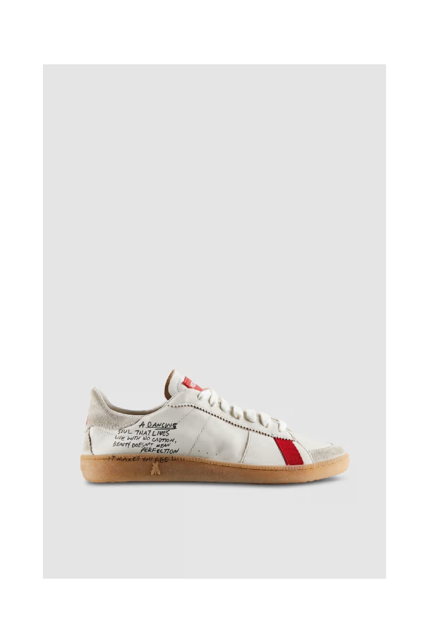 SKIN SNEAKERS  IN NAPPA LETTERING PATRIZIA PEPE