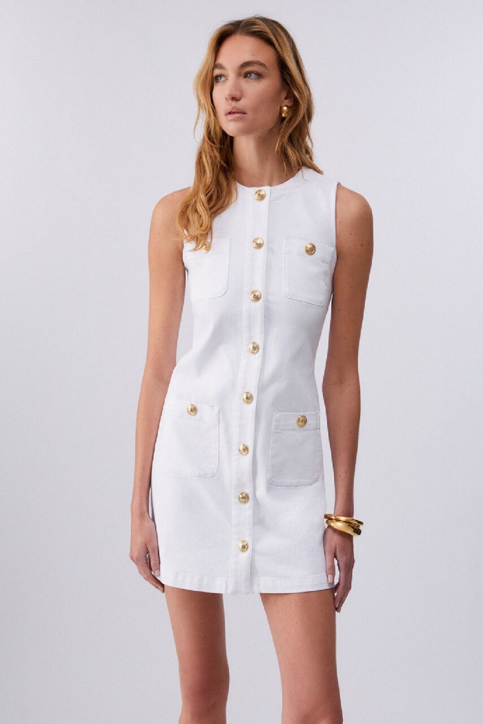 ABITO CORTO CON BOTTONI LOGATI LIU JO