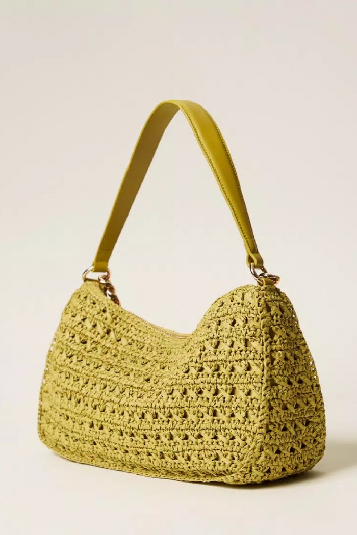 BORSA LILIANE GRANDE IN RAFIA CROCHET TWINSET