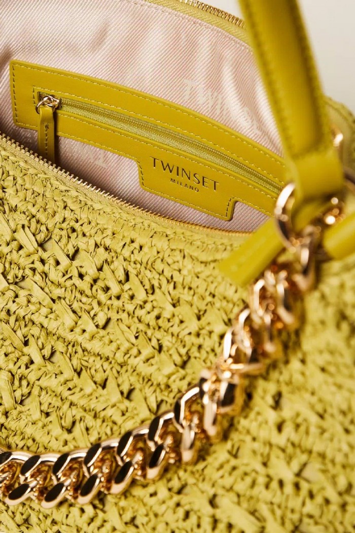 BORSA LILIANE GRANDE IN RAFIA CROCHET TWINSET