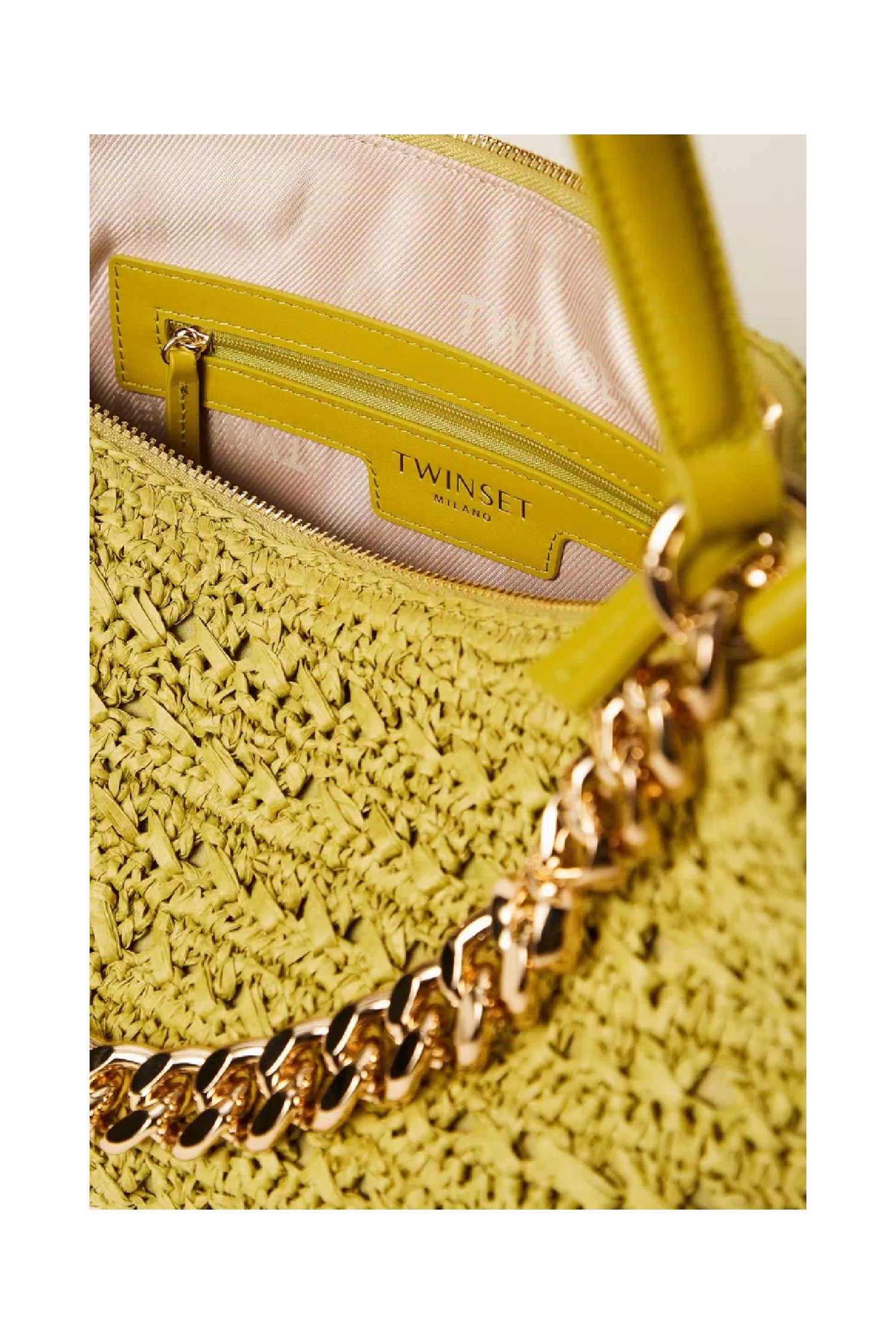 BORSA LILIANE GRANDE IN RAFIA CROCHET TWINSET