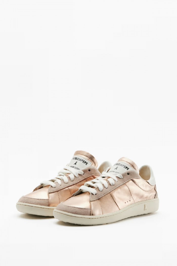 SKIN SNEAKERS 93 IN PELLE LAMINATA PATRIZIA PEPE