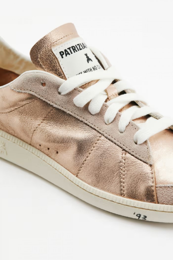 SKIN SNEAKERS 93 IN PELLE LAMINATA PATRIZIA PEPE