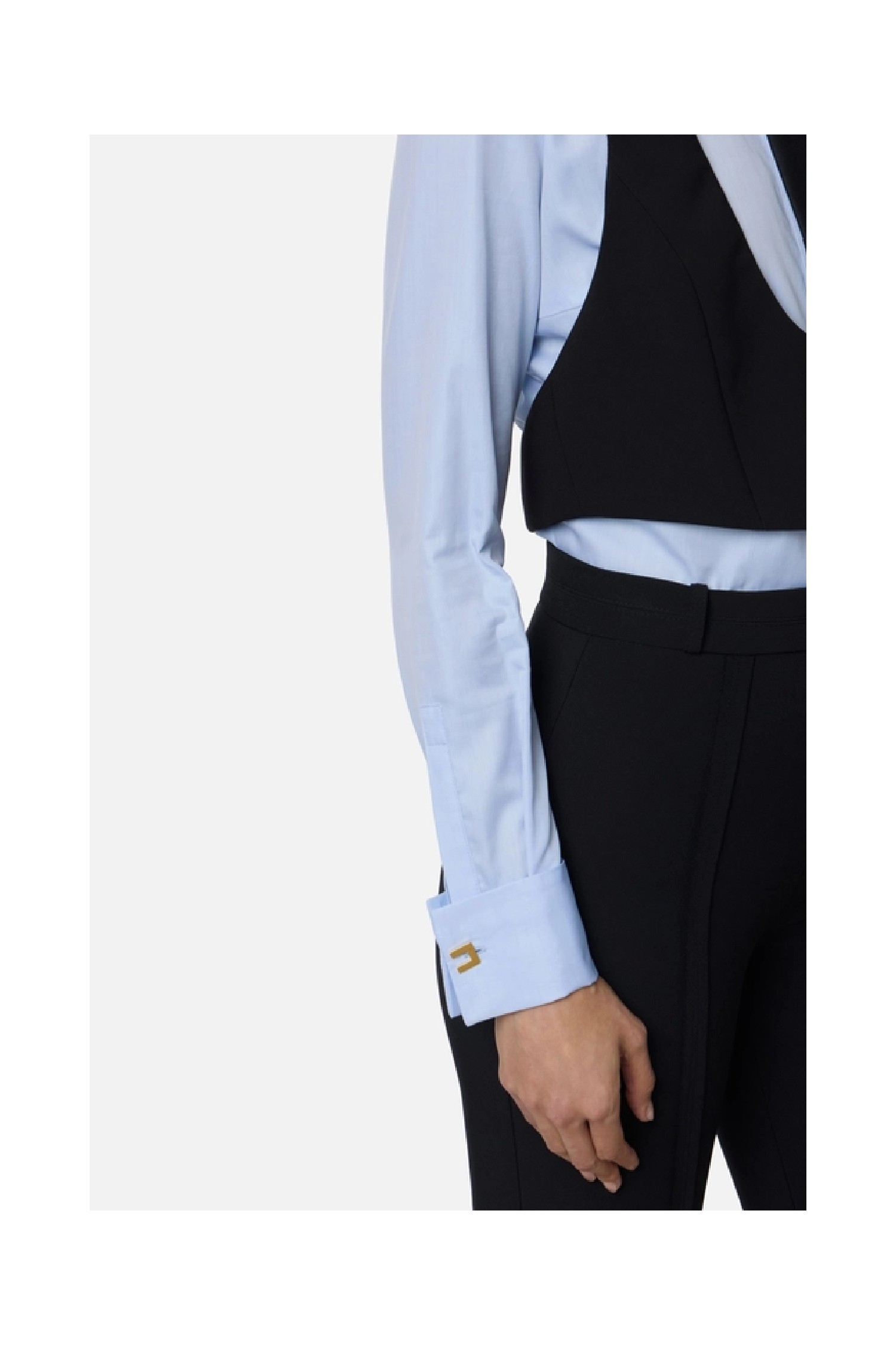CAMICIA IN COTONE CON CRAVATTA E GILET ELISABETTA FRANCHI