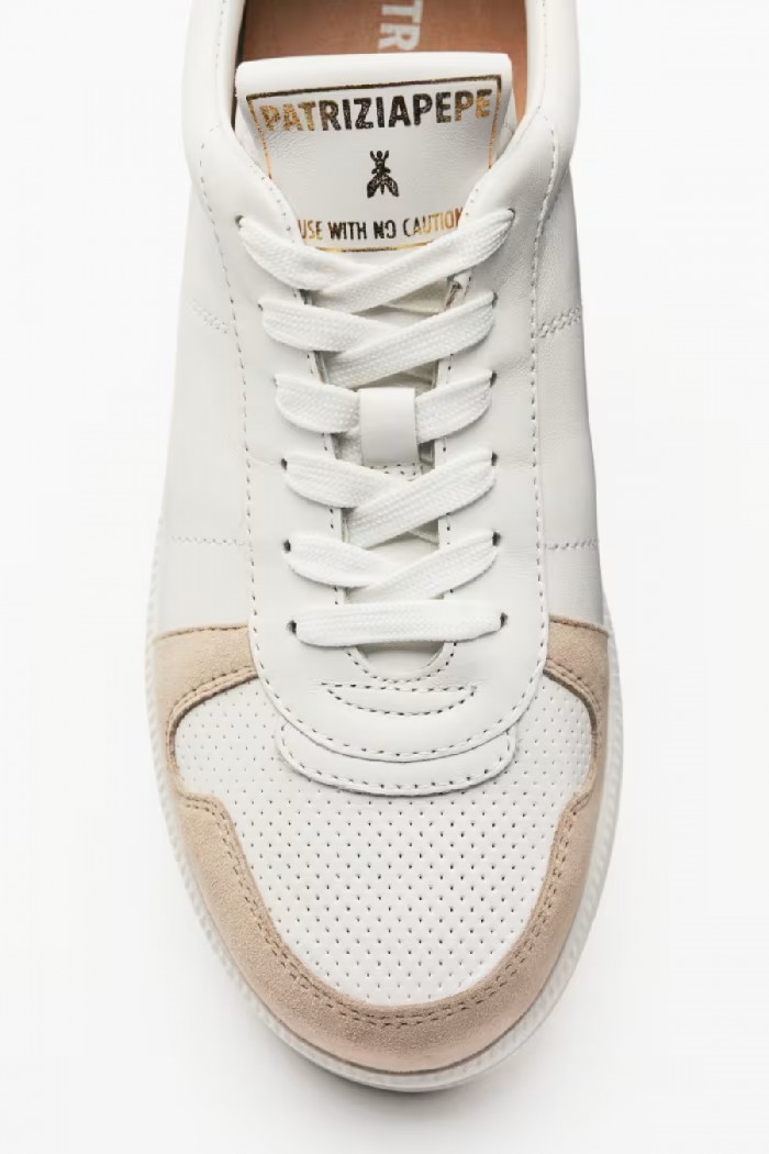 SNEAKERS IN PELLE E SUEDE PATRIZIA PEPE