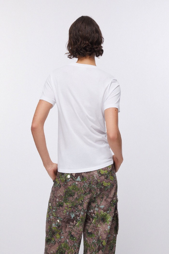 T-SHIRT CON STAMPA E APPLICAZIONI LIU JO