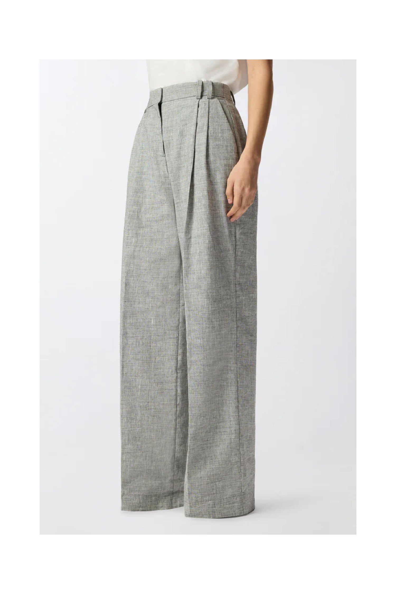 PANTALONI FIAMMATI CON PIEGA STIRATA PINKO