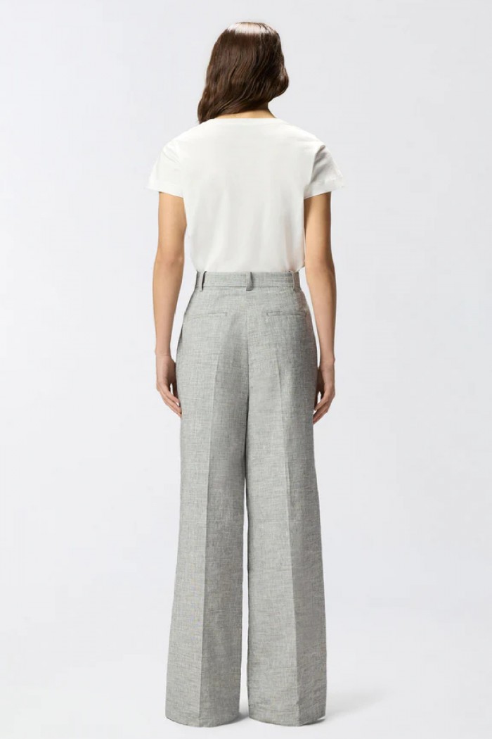 PANTALONI FIAMMATI CON PIEGA STIRATA PINKO