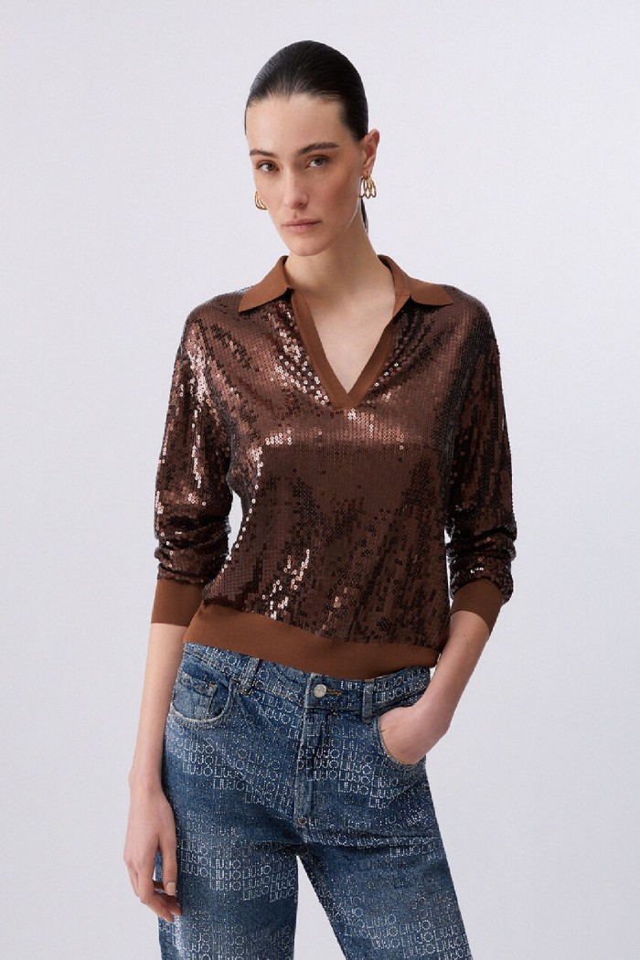MAGLIA CON PAILLETTES LIU JO