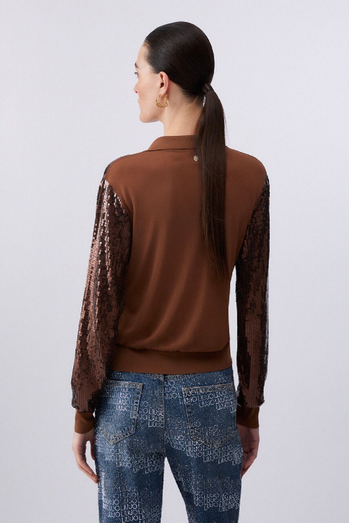 MAGLIA CON PAILLETTES LIU JO