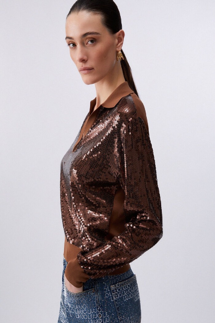 MAGLIA CON PAILLETTES LIU JO