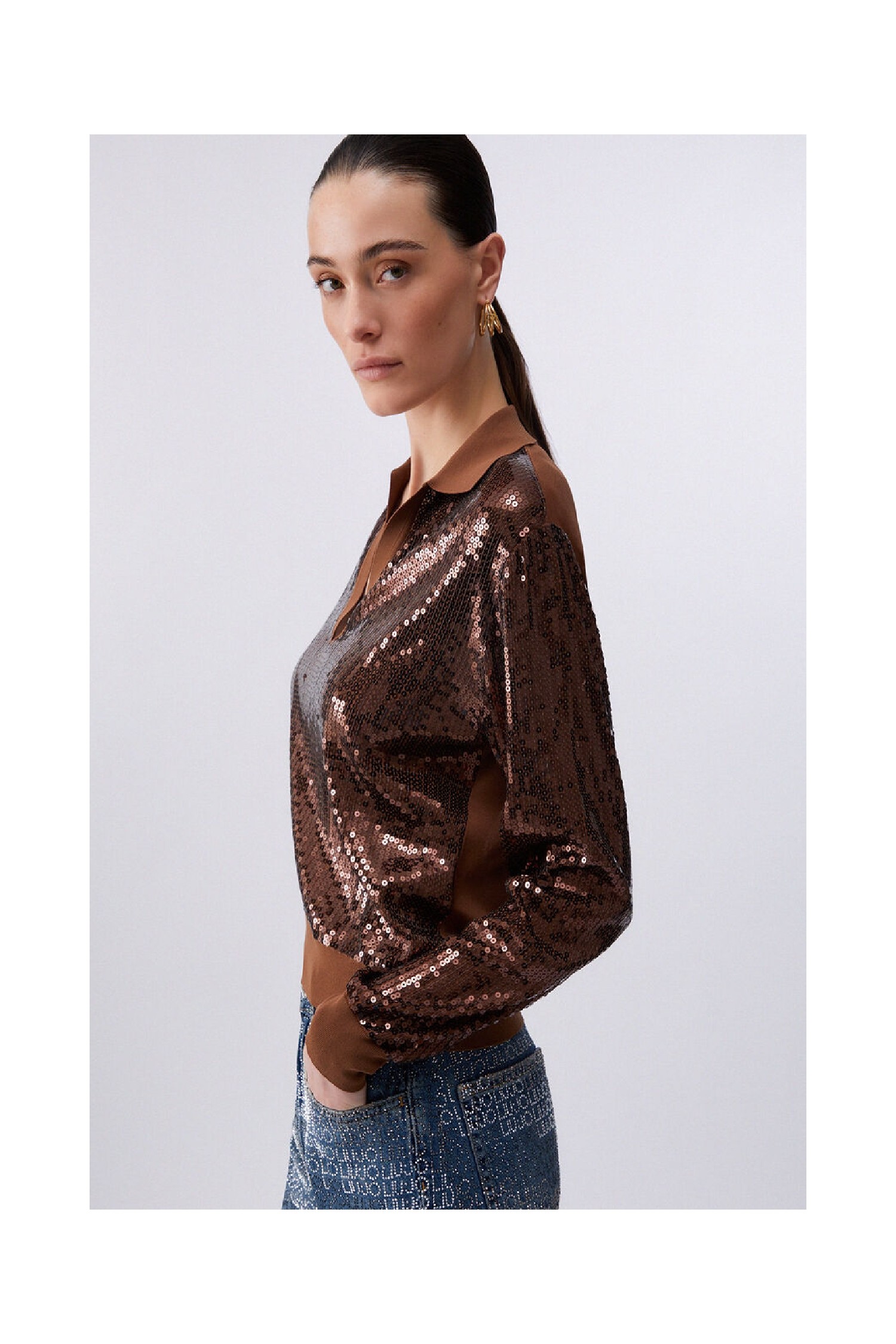 MAGLIA CON PAILLETTES LIU JO