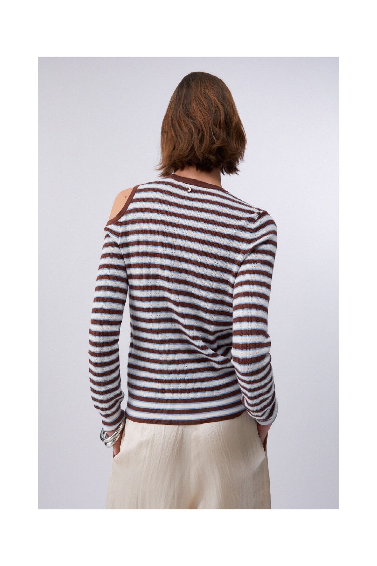 MAGLIA A RIGHE CON CUT-OUT LIU JO