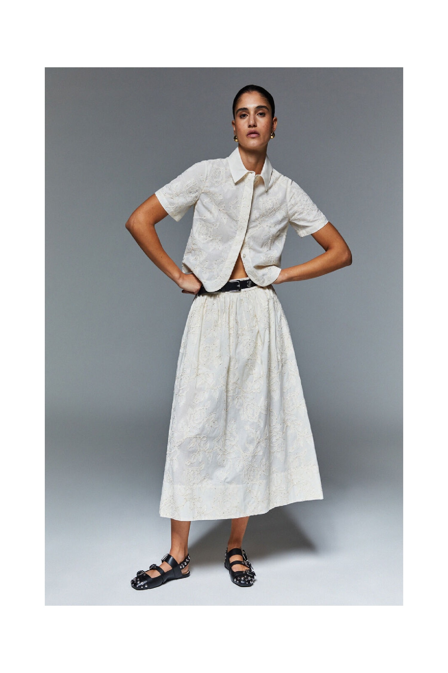 GONNA IN MUSSOLA CON RICAMI LIU JO