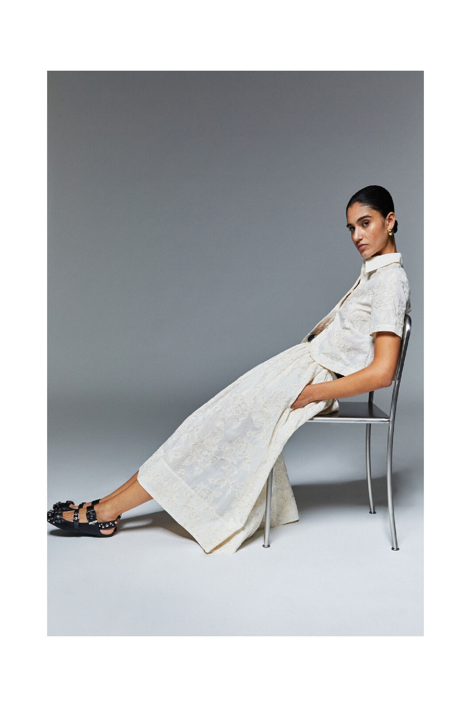 GONNA IN MUSSOLA CON RICAMI LIU JO