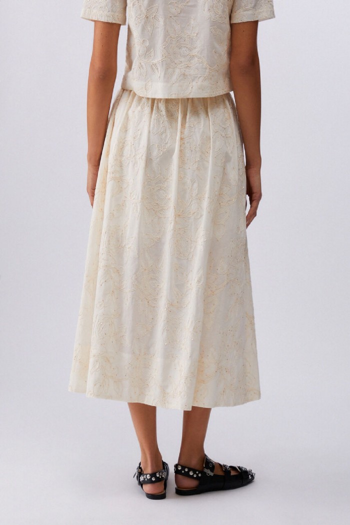 GONNA IN MUSSOLA CON RICAMI LIU JO