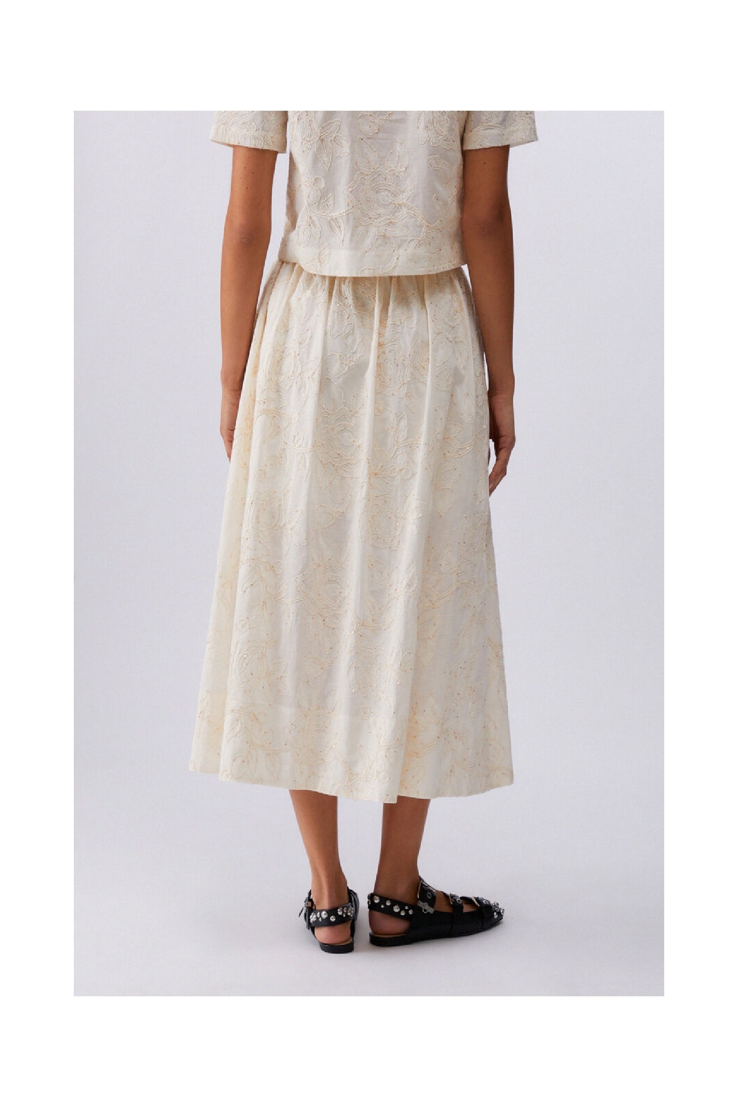 GONNA IN MUSSOLA CON RICAMI LIU JO