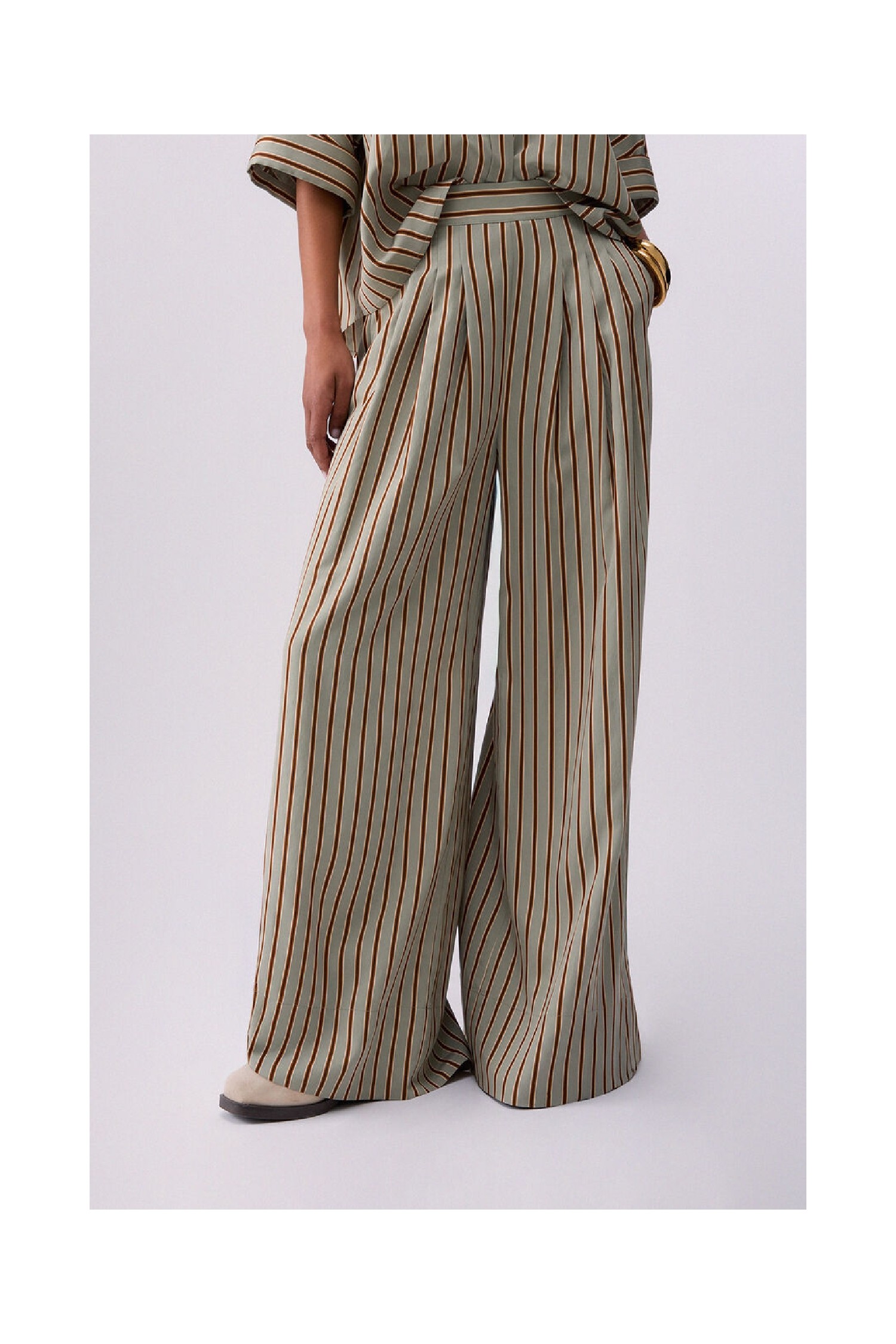 PANTALONI IN RAYON A RIGHE LIU JO