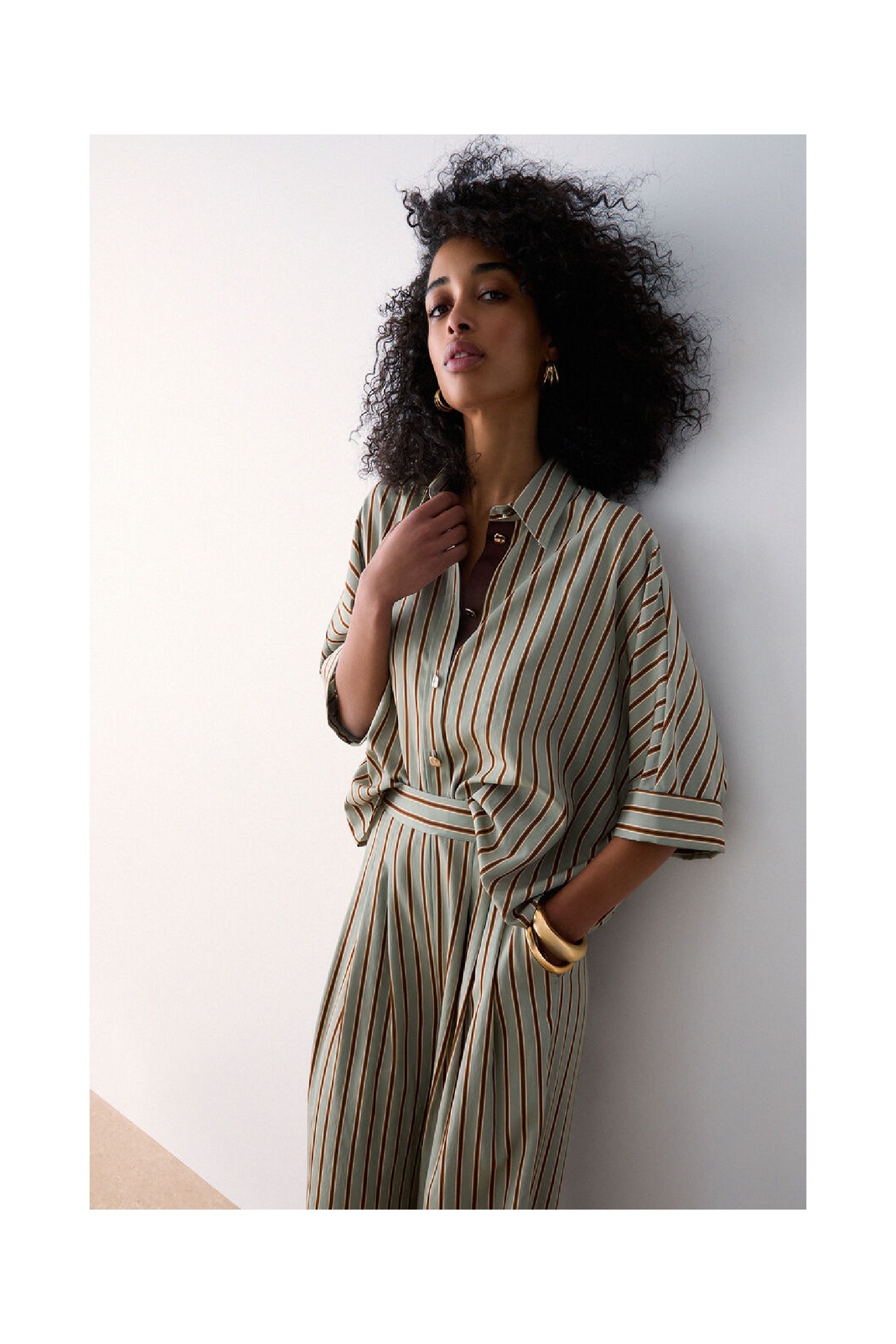 CAMICIA IN RAYON A RIGHE LIU JO