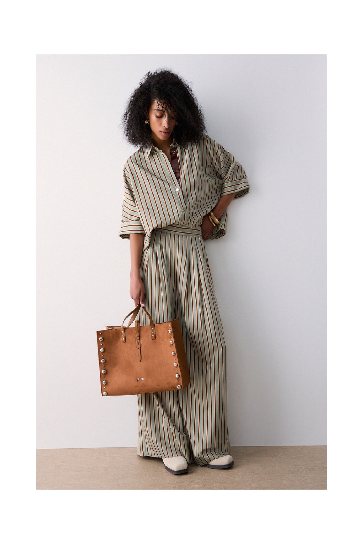 CAMICIA IN RAYON A RIGHE LIU JO