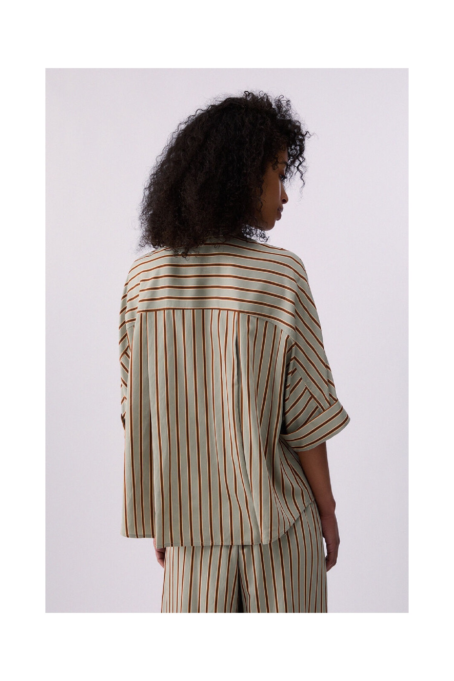 CAMICIA IN RAYON A RIGHE LIU JO