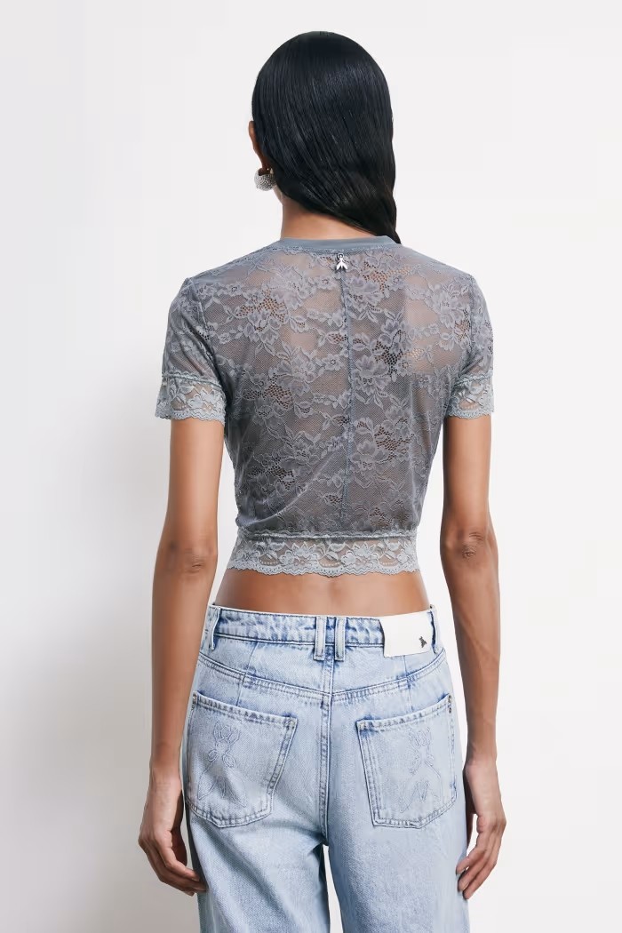 T- SHIRT IN PIZZO PATRIZIA PEPE