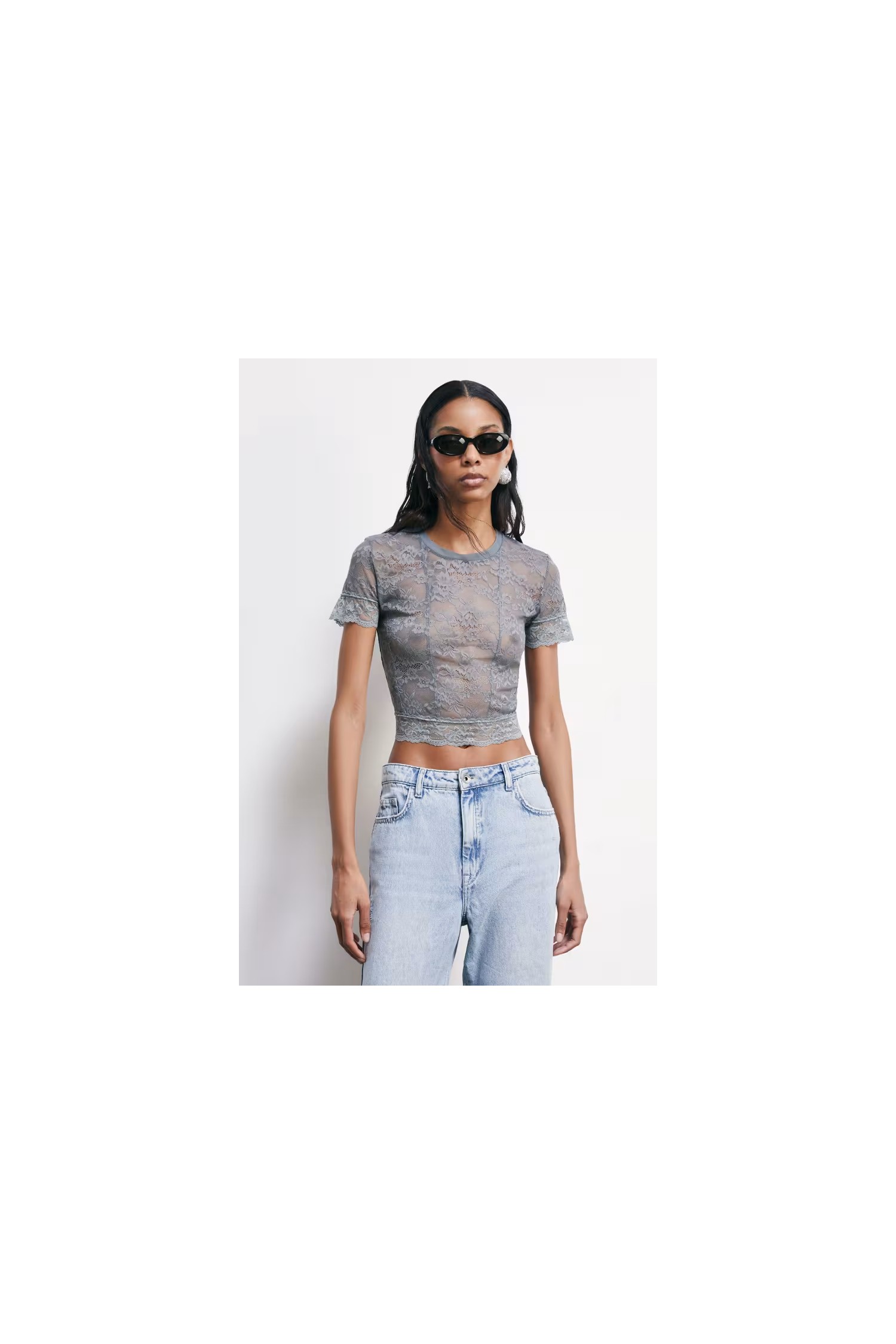 T- SHIRT IN PIZZO PATRIZIA PEPE