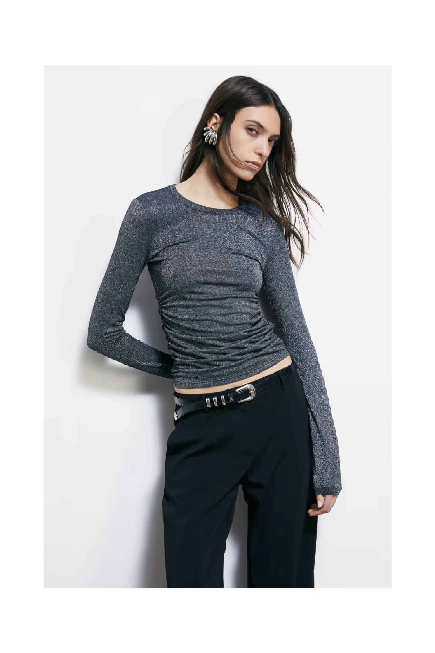 MAGLIA ESSENTIAL CON DRAPPEGGI PATRIZIA PEPE