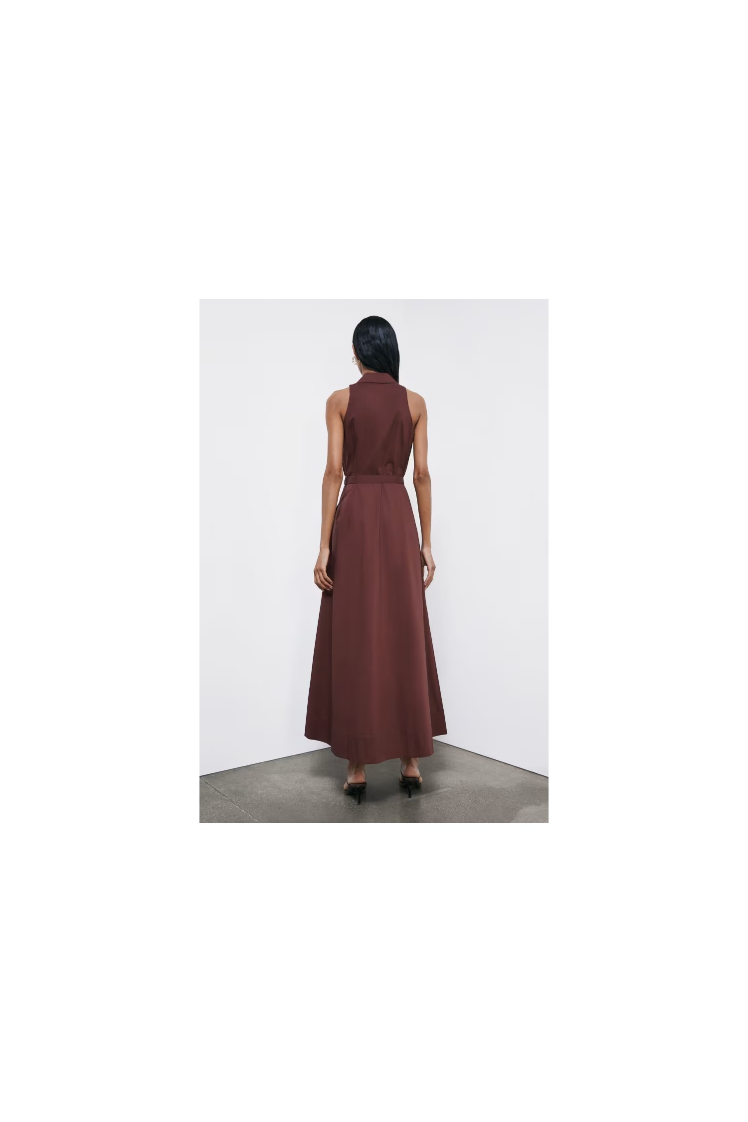 ABITO LUNGO CON SPACCO IN POPELINE PATRIZIA PEPE