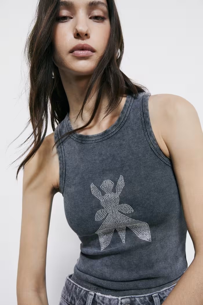 CANOTTA FLY CON STRASS PATRIZIA PEPE