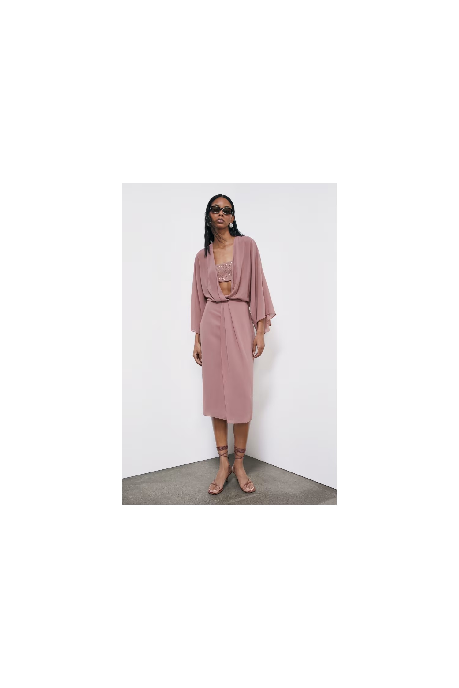 ABITO KIMONO FLUIDO IN GEORGETTE PATRIZIA PEPE