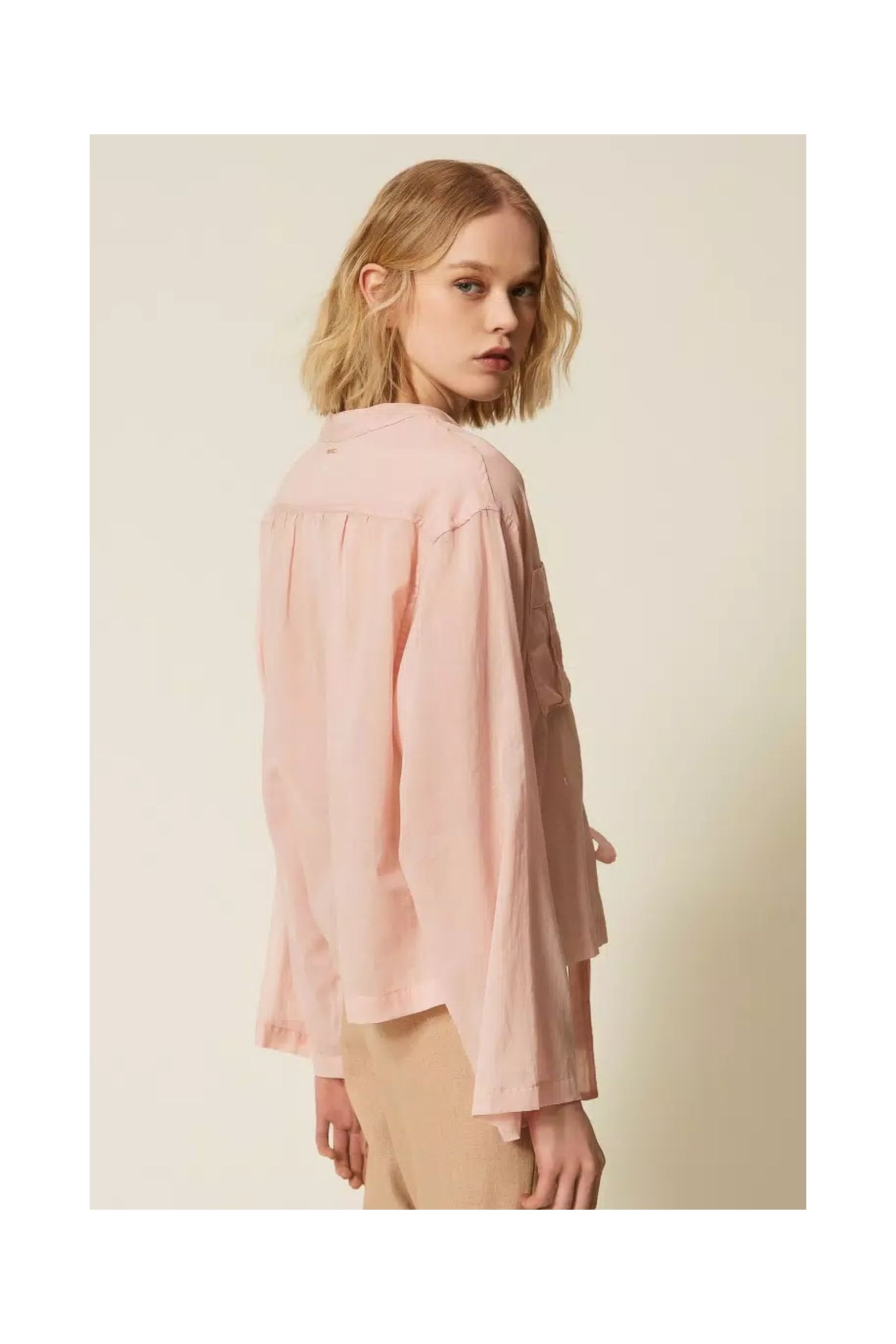 CAMICIA IN MUSSOLA CON NASTRI   TWIN SET