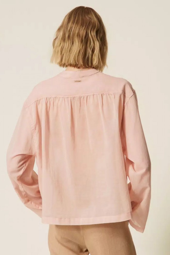 CAMICIA IN MUSSOLA CON NASTRI   TWIN SET