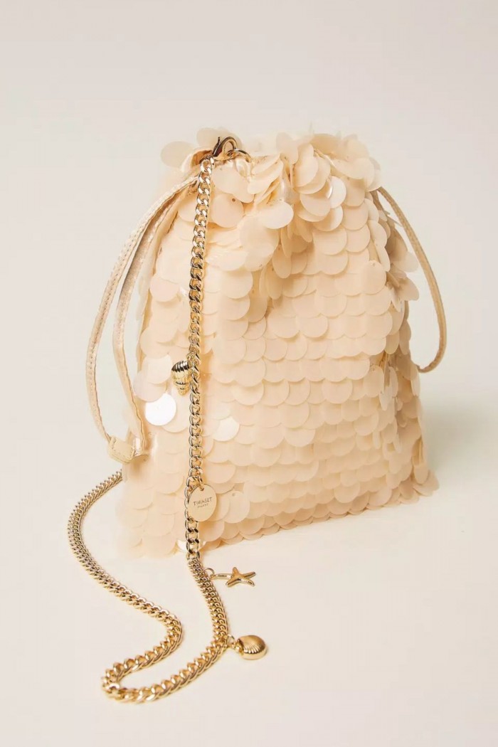 POCHETTE IN RASO CON PAILLETTES TWINSET
