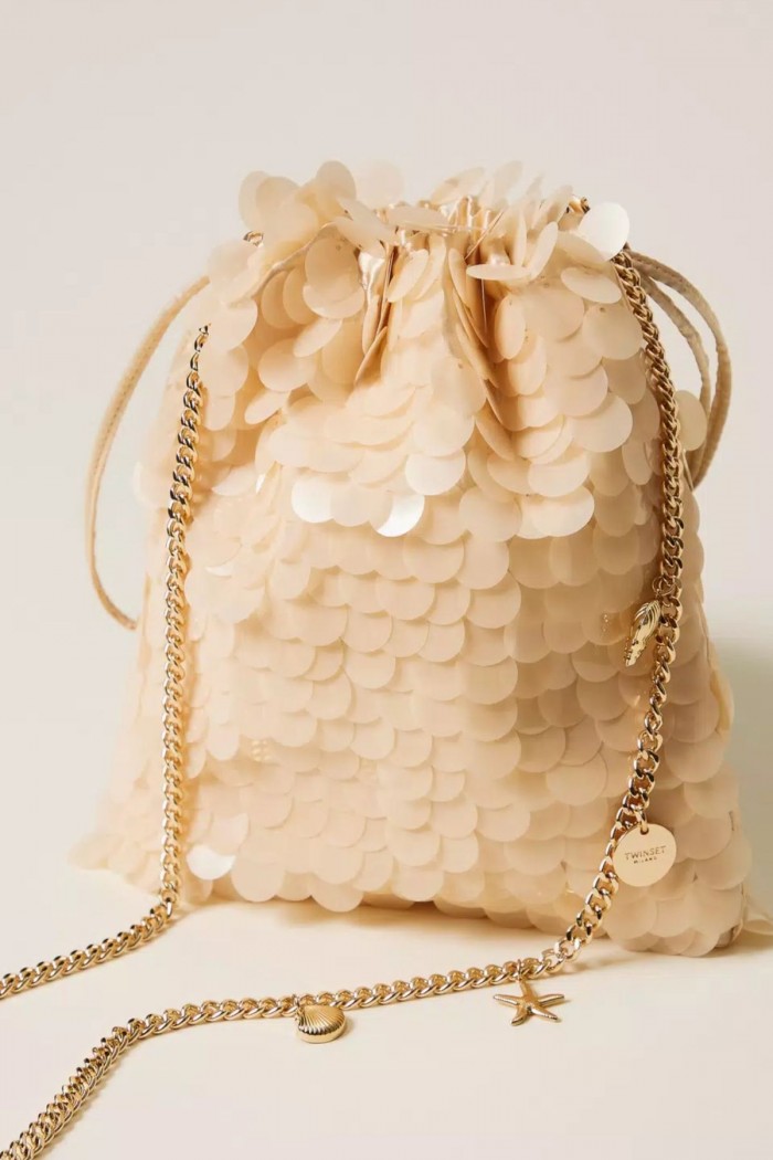 POCHETTE IN RASO CON PAILLETTES TWINSET