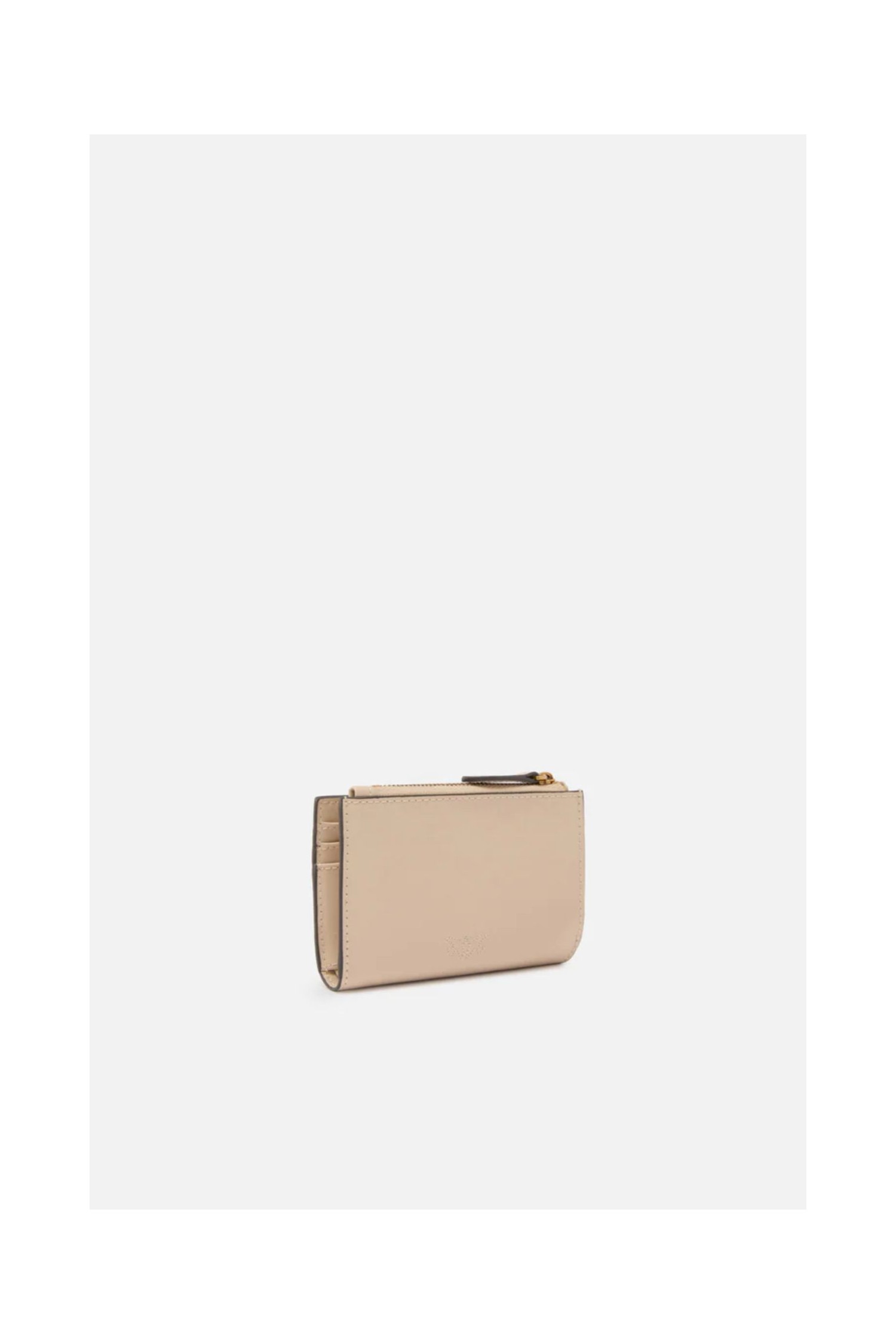 PORTAFOGLIO PICCOLO IN PELLE LISCIA CON LOGO PINKO