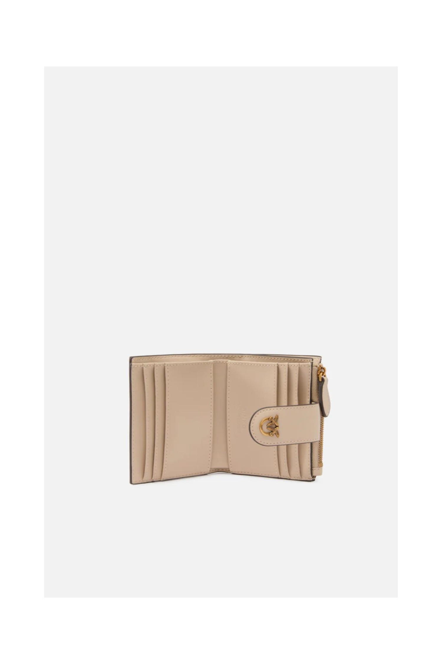 PORTAFOGLIO PICCOLO IN PELLE LISCIA CON LOGO PINKO