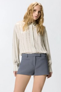 CAMICIA LEGGERA CON RIGHE GIOIELLO  PINKO