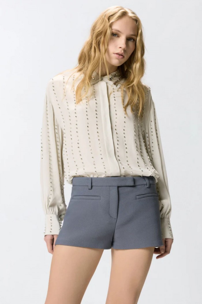 CAMICIA LEGGERA CON RIGHE GIOIELLO  PINKO