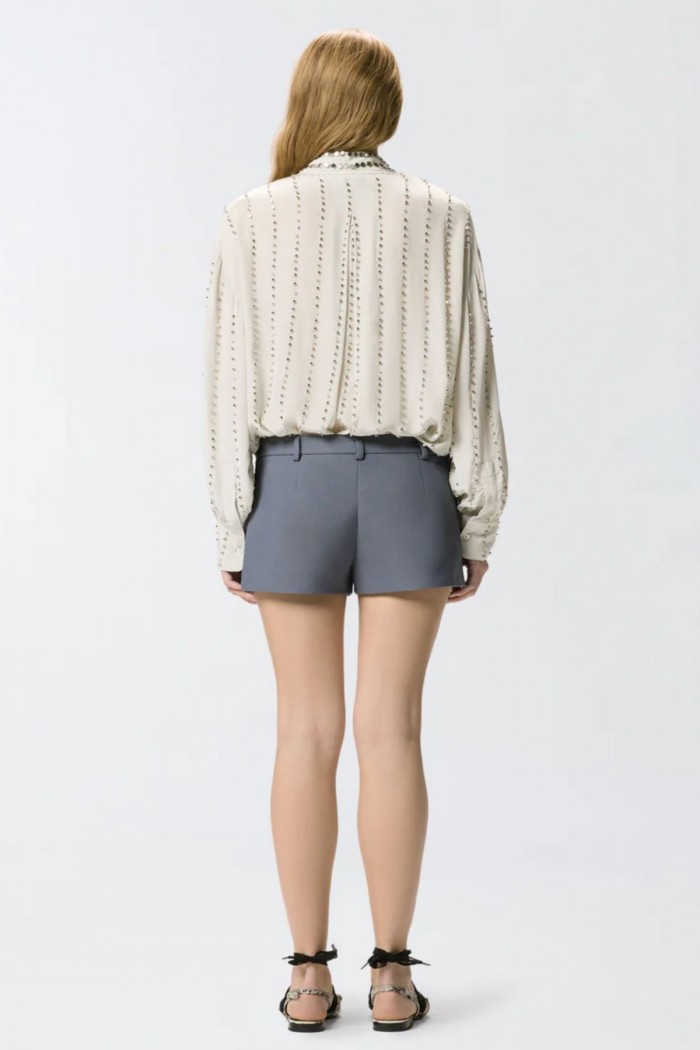 CAMICIA LEGGERA CON RIGHE GIOIELLO  PINKO