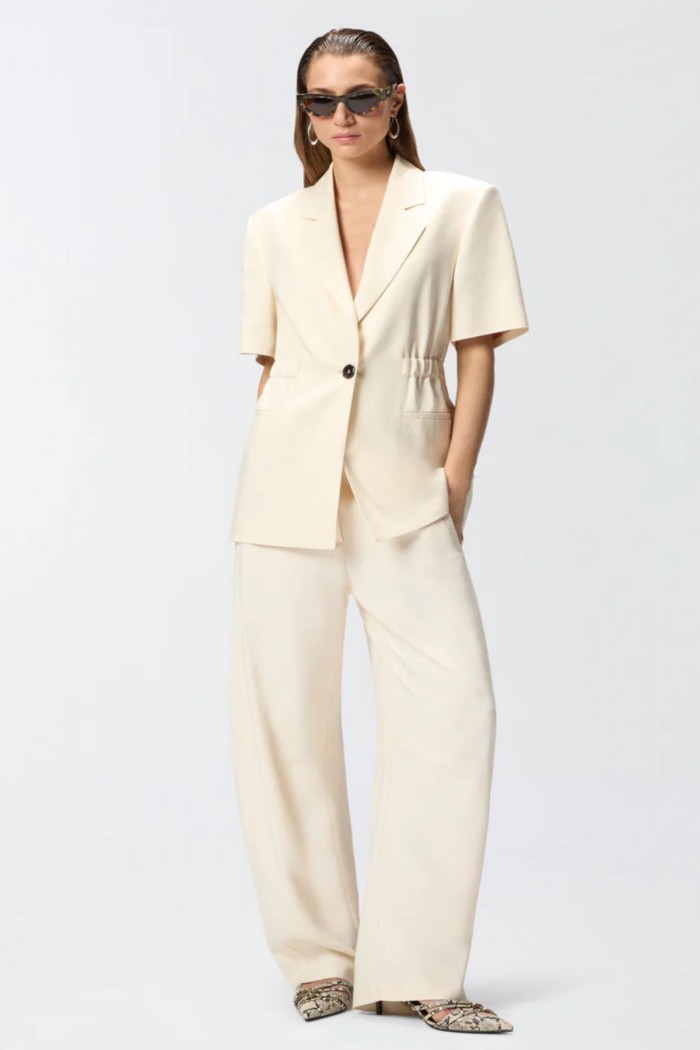 GIACCA  A MANICHE CORTE CON VITA ELASTICIZZATA PINKO