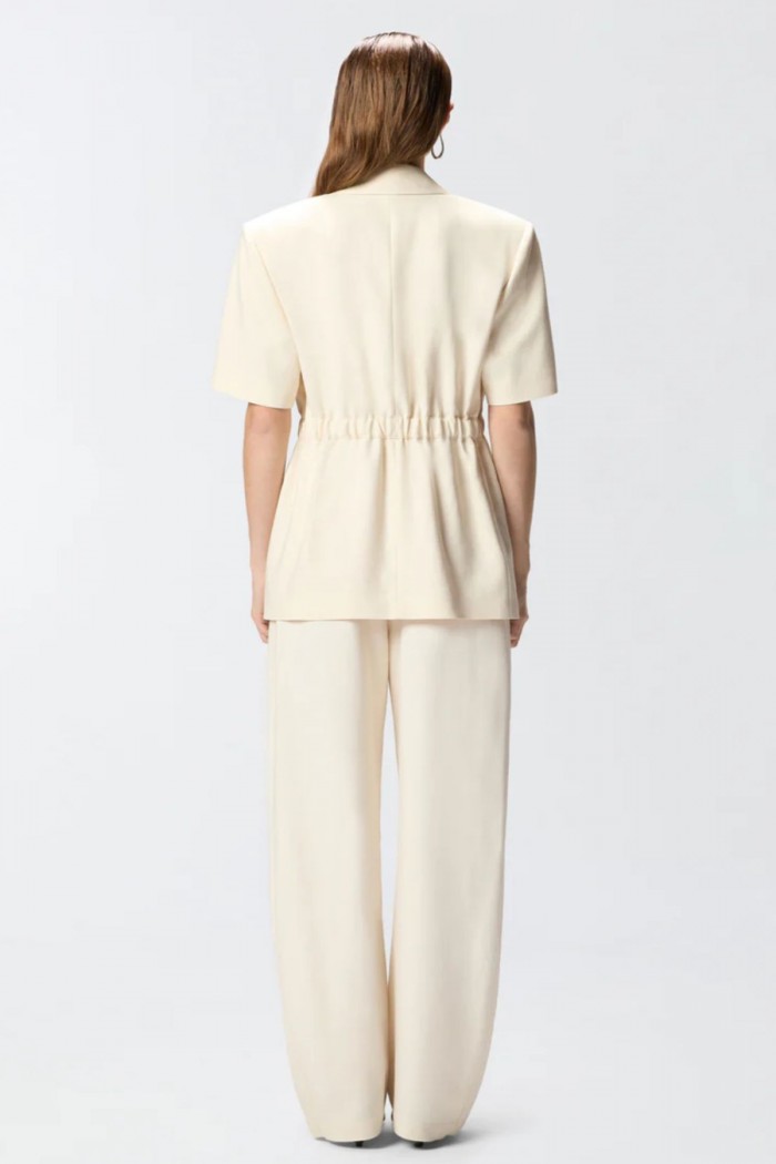 GIACCA  A MANICHE CORTE CON VITA ELASTICIZZATA PINKO